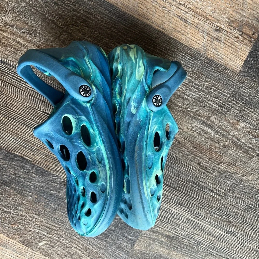 Rockin Kids Clogs Water‎ Shoes Slip On Comfort Blue Green Size Unknown